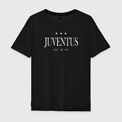 Футболка оверсайз мужская Juventus Tee est 1897 2021, цвет: черный