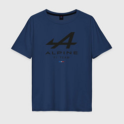 Мужская футболка оверсайз Alpine F1 team