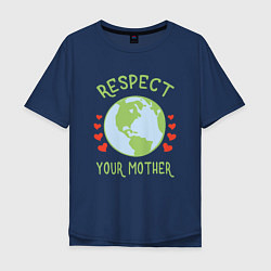 Мужская футболка оверсайз Respect Earth