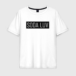 Футболка оверсайз мужская SODA LUV, цвет: белый