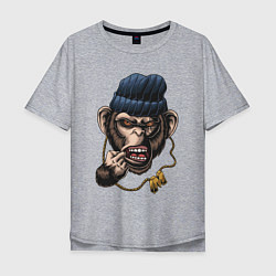 Мужская футболка оверсайз Monkey Boy