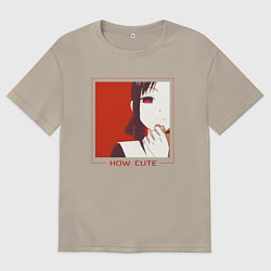 Мужская футболка оверсайз Kaguya How Cute