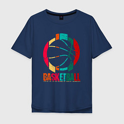 Мужская футболка оверсайз Color Basketball