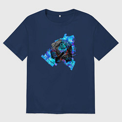 Мужская футболка оверсайз Пасть динозавра