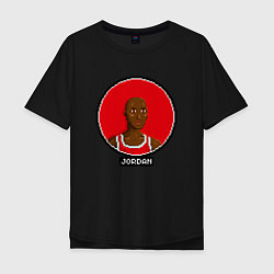 Футболка оверсайз мужская Retro Jordan, цвет: черный