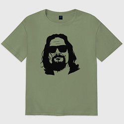 Футболка оверсайз мужская Большой Лебовски Big Lebowski, цвет: авокадо