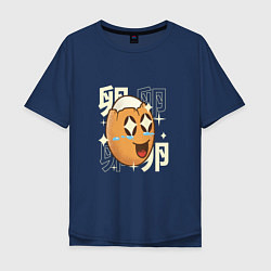 Мужская футболка оверсайз Японское кавайное яйцо