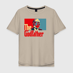 Мужская футболка оверсайз Godfather logo