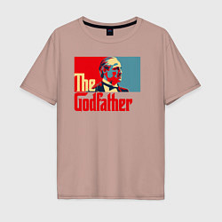 Мужская футболка оверсайз Godfather logo