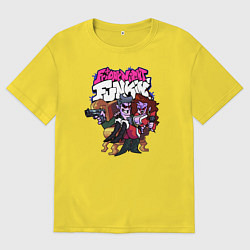 Футболка оверсайз мужская Friday Night Funkin 1, цвет: желтый