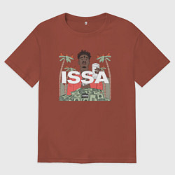 Футболка оверсайз мужская Issa, цвет: кирпичный