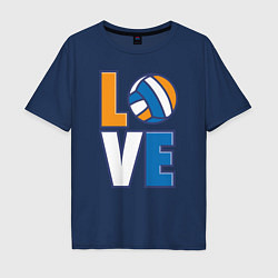 Мужская футболка оверсайз Love Volleyball