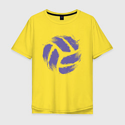 Мужская футболка оверсайз Мяч - Волейбол