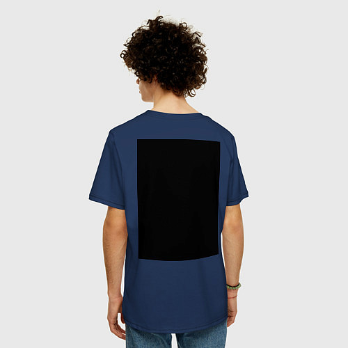 Мужская футболка оверсайз Maneskin / Тёмно-синий – фото 4