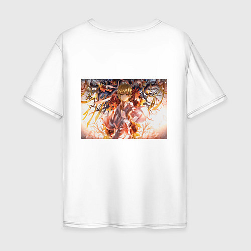 Мужская футболка оверсайз Священный сосуд Секи / Белый – фото 2