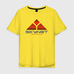 Футболка оверсайз мужская Skynet, цвет: желтый