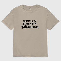 Футболка оверсайз мужская Quentin Tarantino, цвет: миндальный