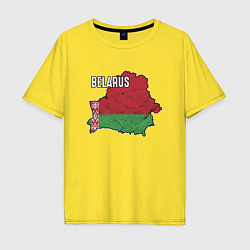 Мужская футболка оверсайз Belarus Map