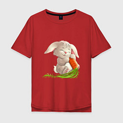 Мужская футболка оверсайз Солнышко с морковкой