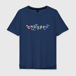 Мужская футболка оверсайз ENHYPEN with cute doodles