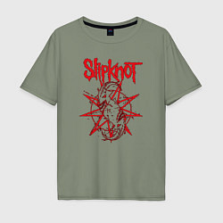 Мужская футболка оверсайз Slipknot Slip Goats Art