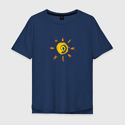 Мужская футболка оверсайз Солнце