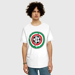Футболка оверсайз мужская Italy Power, цвет: белый — фото 2