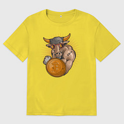 Мужская футболка оверсайз Бык инвестор