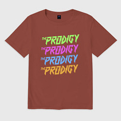 Футболка оверсайз мужская The Prodigy, цвет: кирпичный