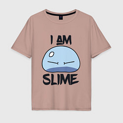 Мужская футболка оверсайз I AM SLIME, Я СЛИЗЬ