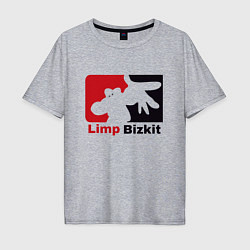 Футболка оверсайз мужская Limp Bizkit, цвет: меланж
