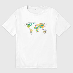 Мужская футболка оверсайз World Cat