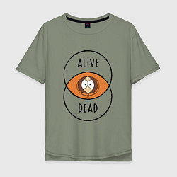 Мужская футболка оверсайз Между жизнью и смертью