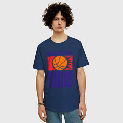 Футболка оверсайз мужская Phoenix Suns, цвет: тёмно-синий — фото 2