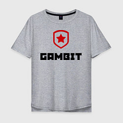 Мужская футболка оверсайз Gambit