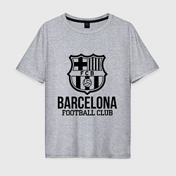 Футболка оверсайз мужская Barcelona FC, цвет: меланж