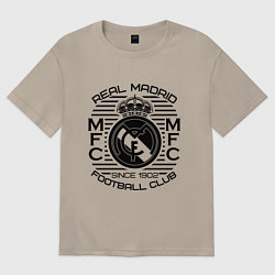 Футболка оверсайз мужская Real Madrid MFC, цвет: миндальный