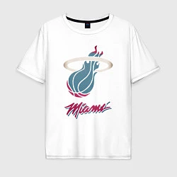 Мужская футболка оверсайз Miami Heat