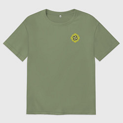 Футболка оверсайз мужская Молвинец славяне, цвет: авокадо