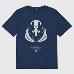 Футболка оверсайз мужская Anti-Mage из Доты 2 Magina, цвет: тёмно-синий
