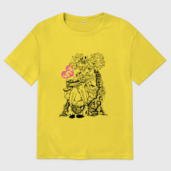 Футболка оверсайз мужская Doki Doki Literature Club Доки Доки Z, цвет: желтый