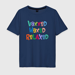 Мужская футболка оверсайз Вакцинация - Релаксация