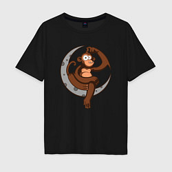 Мужская футболка оверсайз Moon Monkey