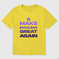 Мужская футболка оверсайз MAKE INAZUMA GREAT AGAIN