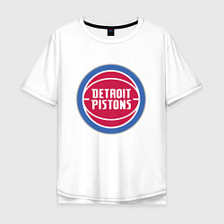 Мужская футболка оверсайз Detroit pistons