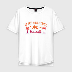 Мужская футболка оверсайз Пляжный волейбол