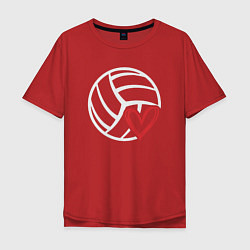 Мужская футболка оверсайз Love Volleyball