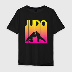 Футболка оверсайз мужская Judo Sport, цвет: черный