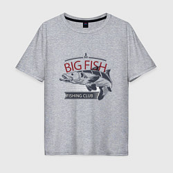 Мужская футболка оверсайз Болшая рыба
