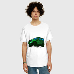 Футболка оверсайз мужская УАЗ Хантер I Hunter, цвет: белый — фото 2